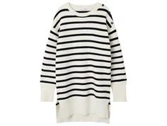 Name It strikkjole cloud dancer med striber